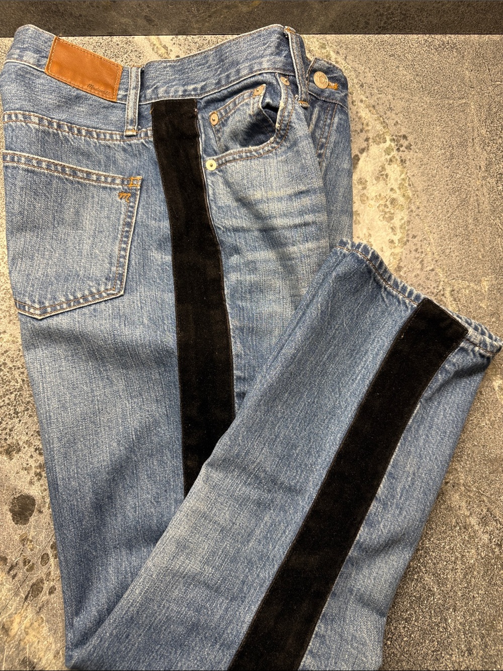 Madewell Women Tuxedo Jeans Straight Leg